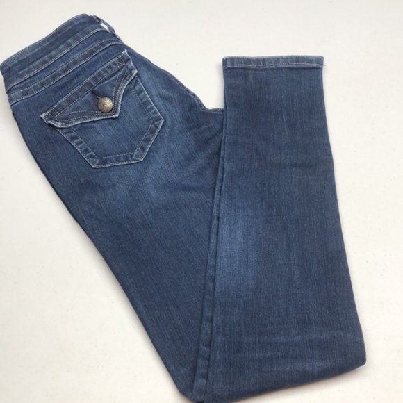 VINTAGE BOOTLEGGER PARADISE SKINNY JEANS 27x33 🇺🇸 - Picture 5 of 12